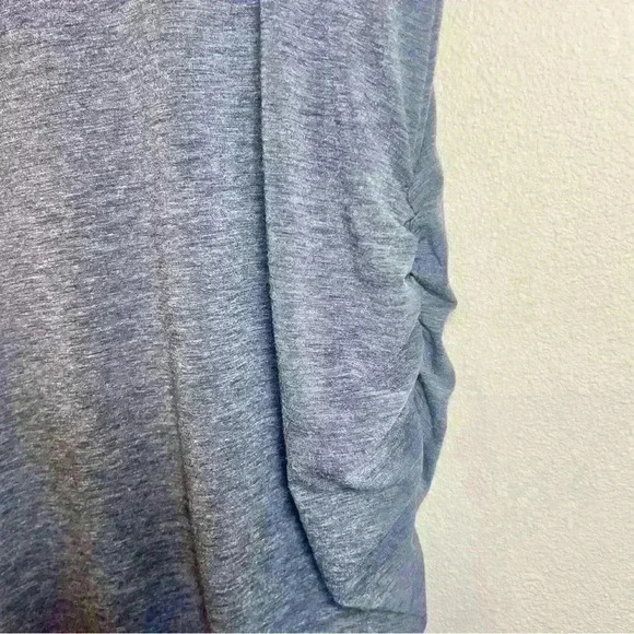 Treasure & Bond Side Ruched Body-Con Dress in Heathered Navy Blue Size XS - Picture 5 of 12